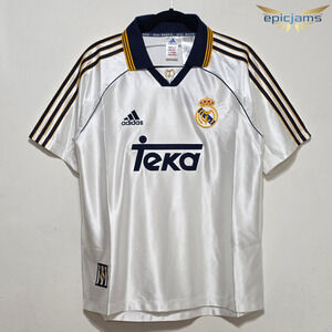 Adidas Real Madrid 1999/00 Home Soccer Jersey JJ3801 White Size Small New